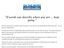 Tablet Screenshot of onthewaterchartguides.org
